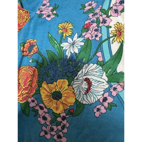 Talbots Women Charming Floral Button Down Cardigan Sweater Size Lp Floral Office - Picture 7 of 12